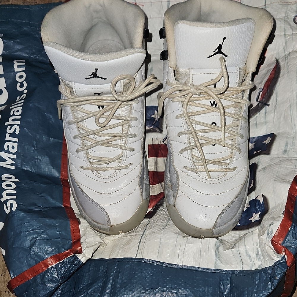 White Retro 12s Air Jordan Sneakers